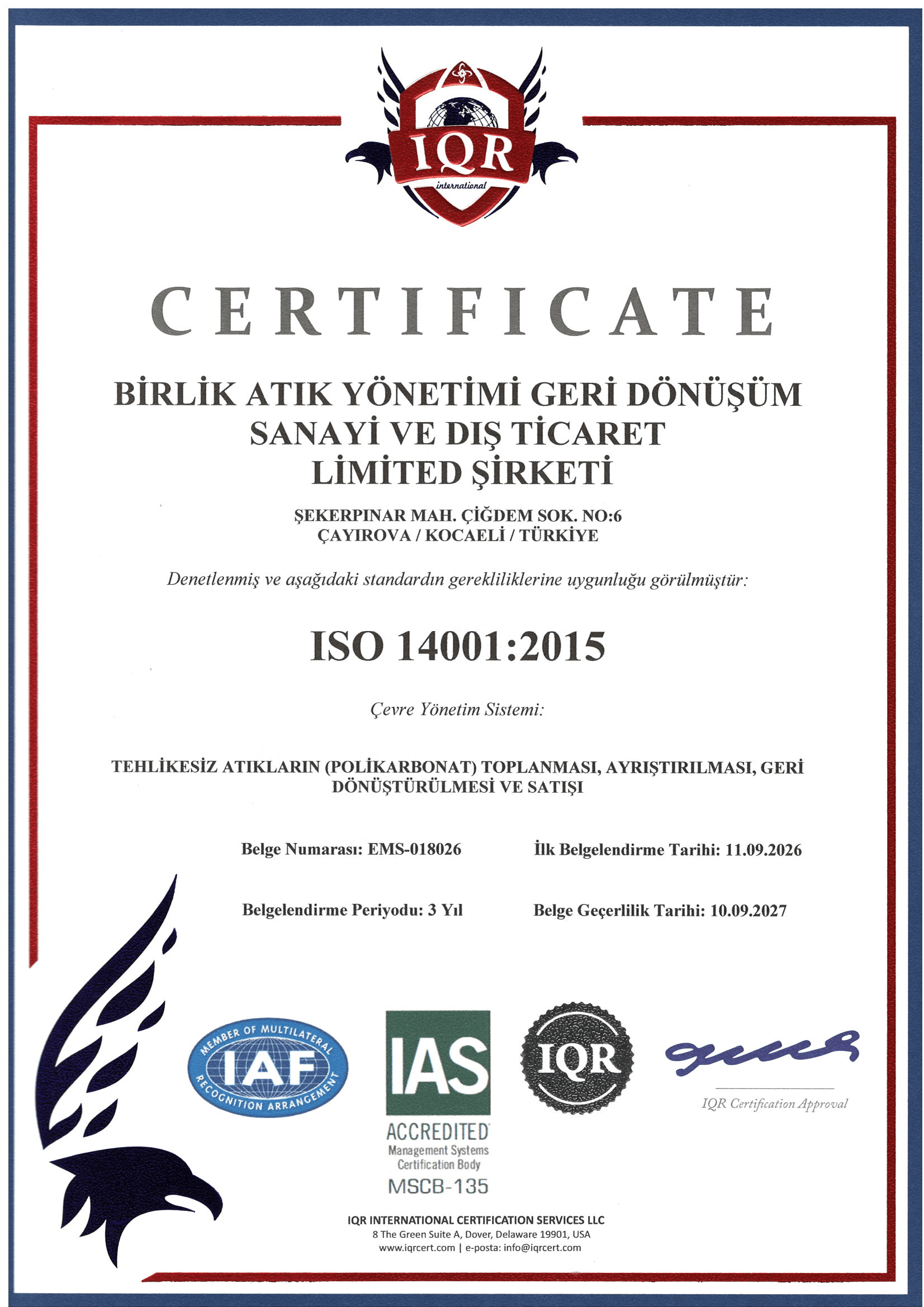 ISO 14001